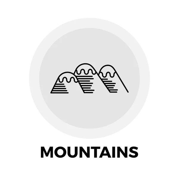 Góry linia ikona — Wektor stockowy