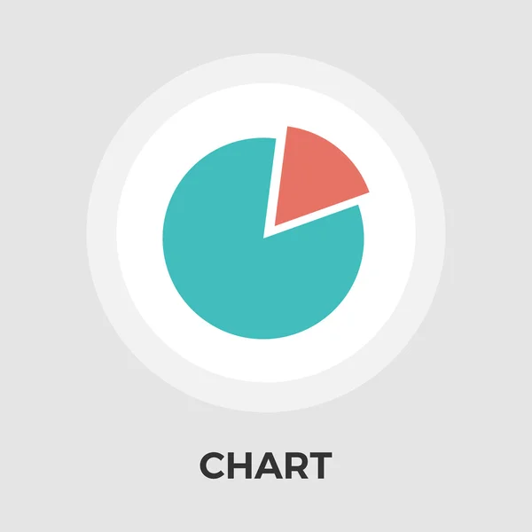 Gráfico plano icono único . — Vector de stock