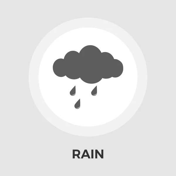Deszcz wektor ikona płaski — Wektor stockowy