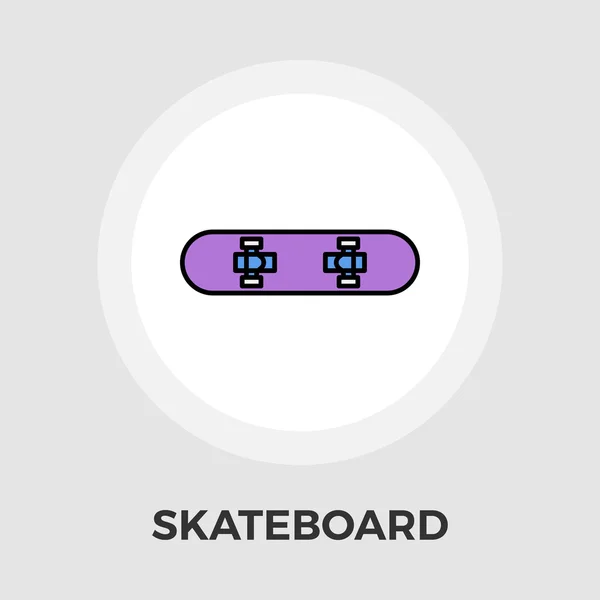 Skateboard platte pictogram — Stockvector