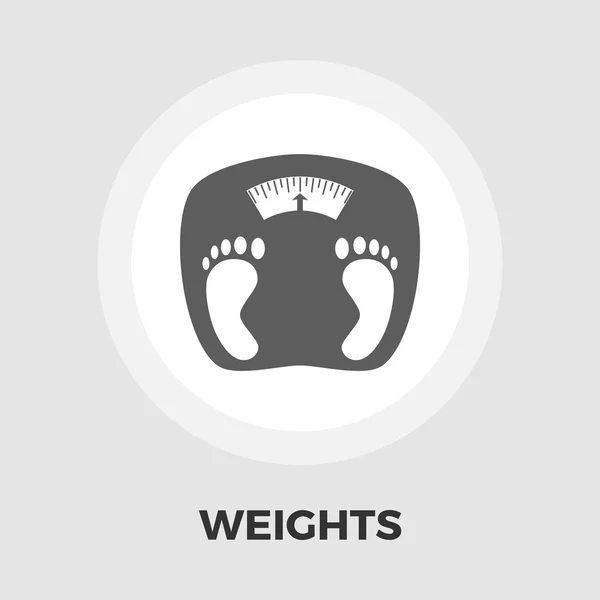 Weights icon flat — Stock Vector