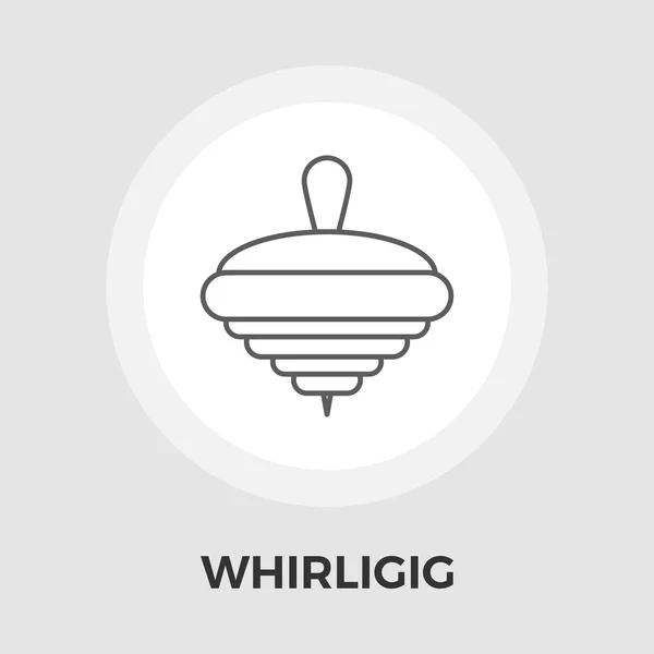 Whirligig vector plano icono — Archivo Imágenes Vectoriales