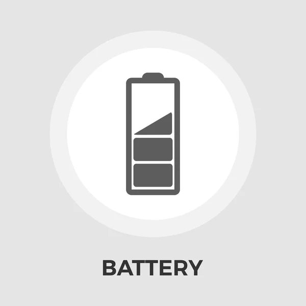 Battery Flat Icon — Stock Vector