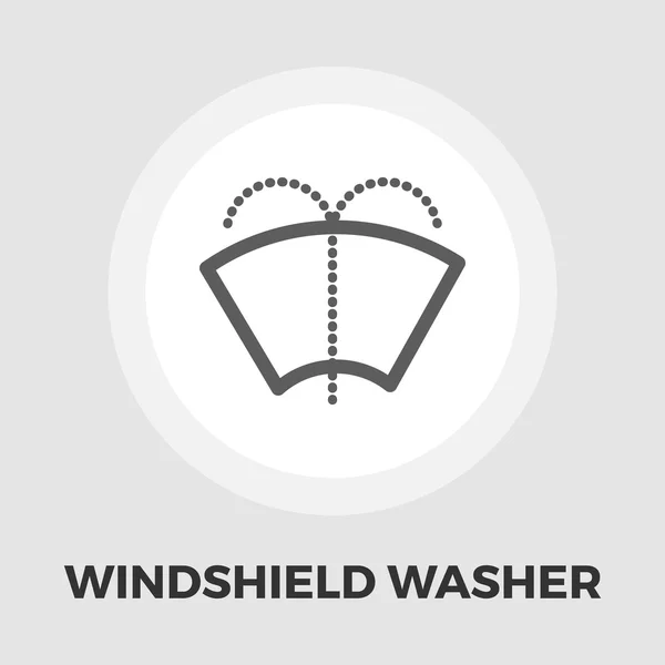 Icono plano de lavadora Windsield . — Vector de stock