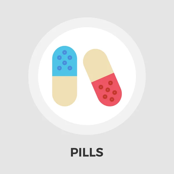 Contraceptive pills vector flat icon — Stock Vector