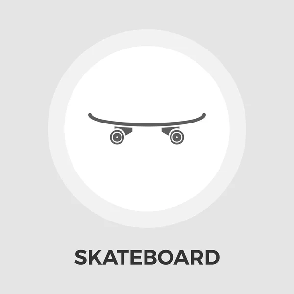 Skateboard vettore icona piatta — Vettoriale Stock
