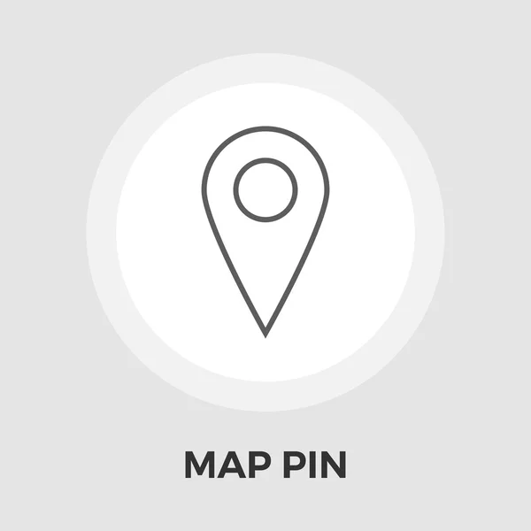 Mapa Pin Flat Icon — Archivo Imágenes Vectoriales