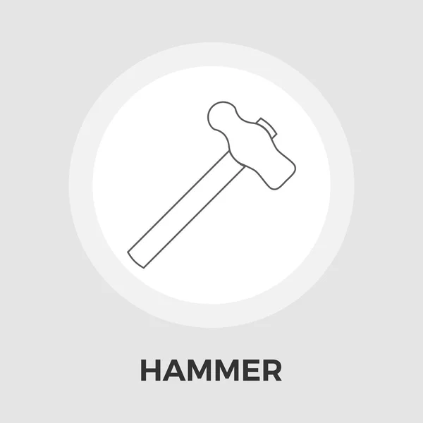 Hammer-Symbolvektor. — Stockvektor