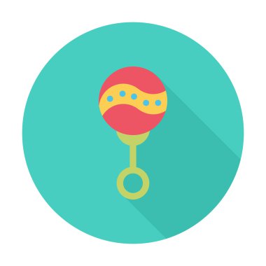 Çıngırak düz simgesi