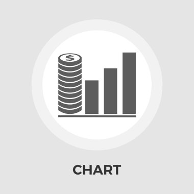 Grafik düz tek simge.