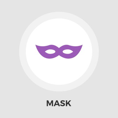 Maske vektör düz simgesi