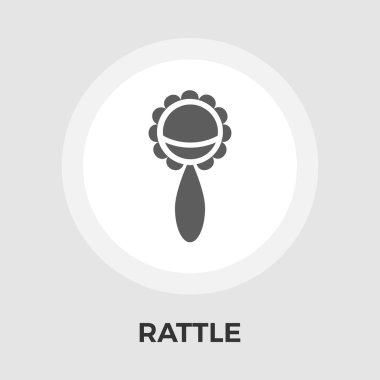 Çıngırak düz simgesi