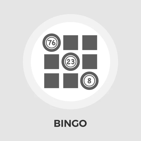 Bingo simgesi düz — Stok Vektör