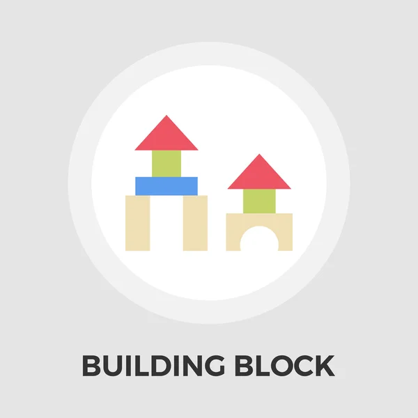 Icono de bloque de construcción . — Vector de stock