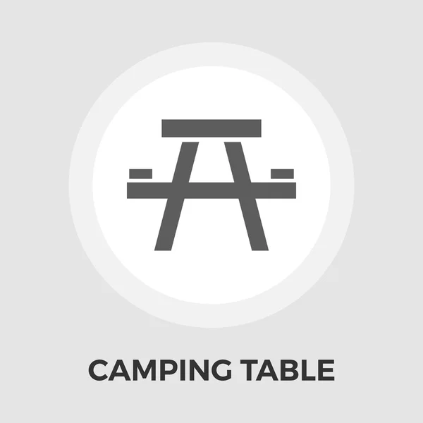 Camping bord vektor Flat ikonen — Stock vektor