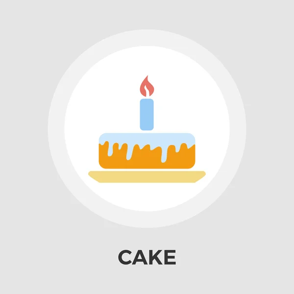 蛋糕扁平图标 — 图库矢量图片