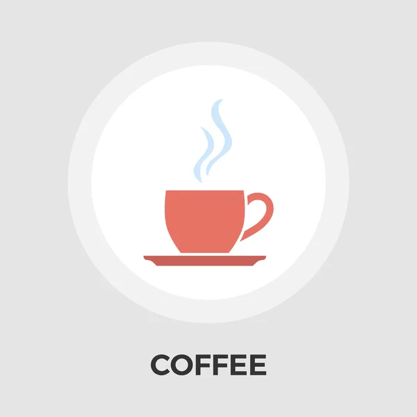 Cup of coffee flat icon — Stock Vector