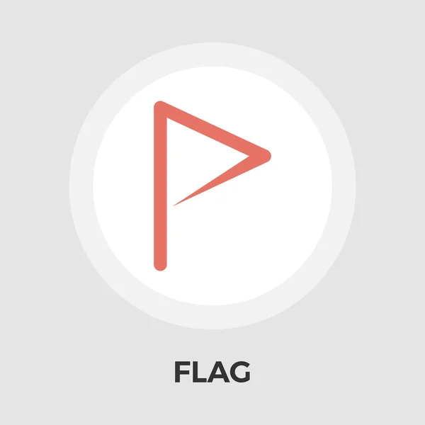 Bandera icono plano — Vector de stock