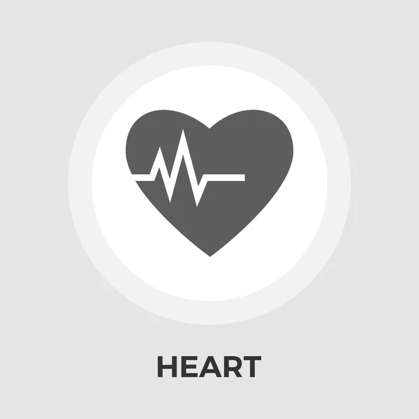 Corazón vector icono plano — Archivo Imágenes Vectoriales
