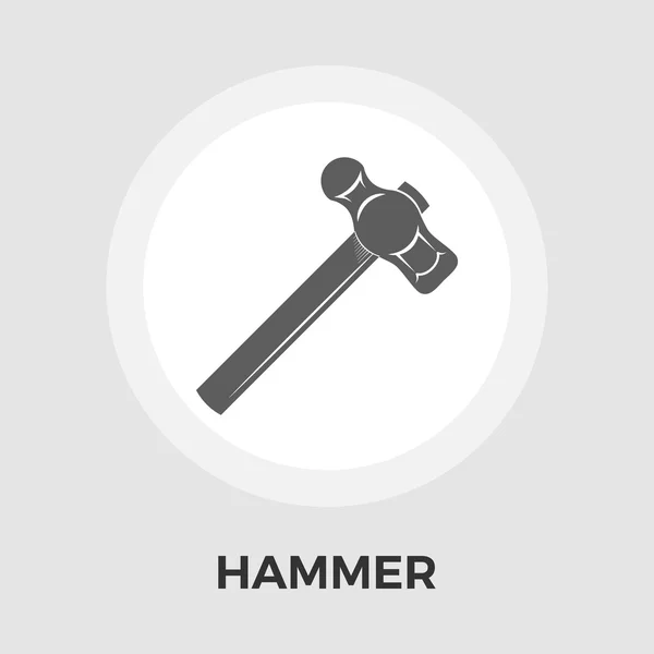 Hammer flache Ikone — Stockvektor