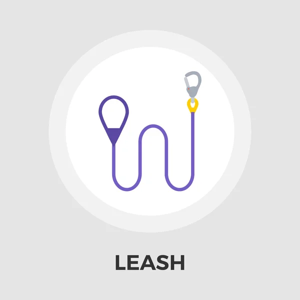 Leash vetor plana ícone — Vetor de Stock