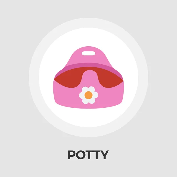 Icône plate vectorielle Potty — Image vectorielle