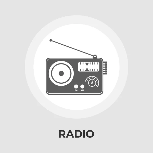 Radio vector icono plano — Archivo Imágenes Vectoriales