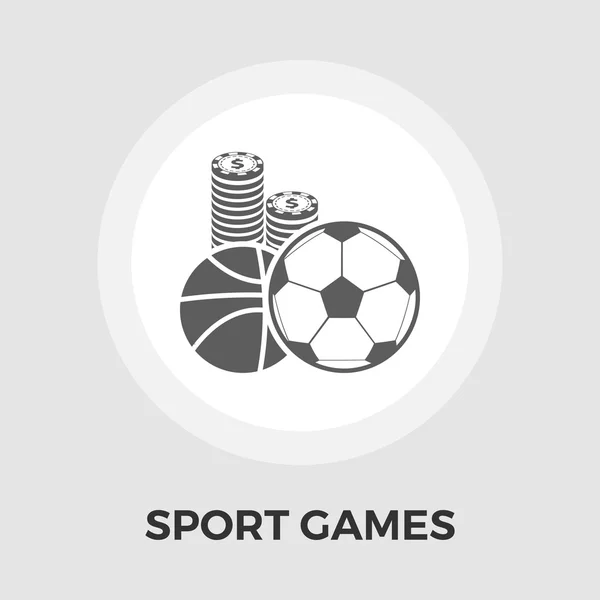 Sportovní hry vektor ploché ikony — Stockový vektor