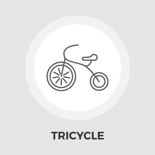 Tricycle flat icon — Stock Vector