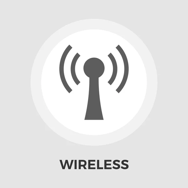 Icona piatta vettoriale wireless — Vettoriale Stock