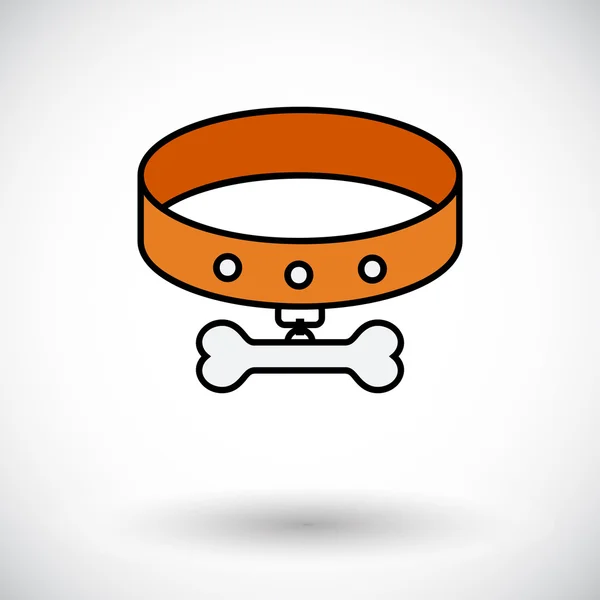 Collar Vector Icono plano — Vector de stock