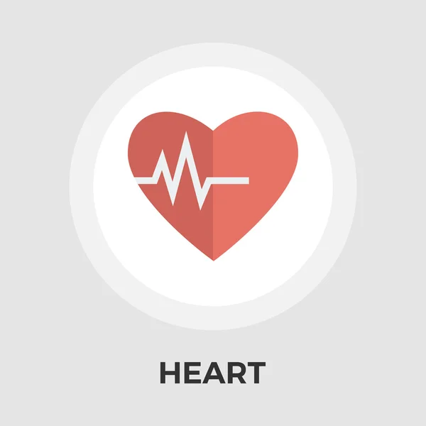 Heart vector flat icon — Stock Vector