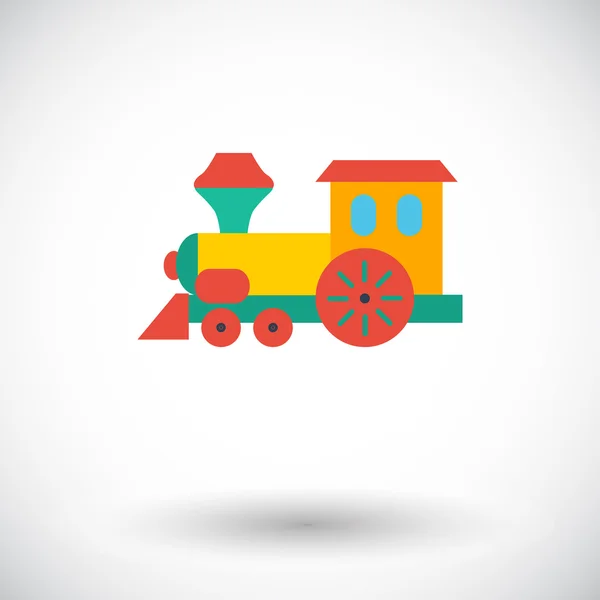 火车玩具平面图标 — 图库矢量图片