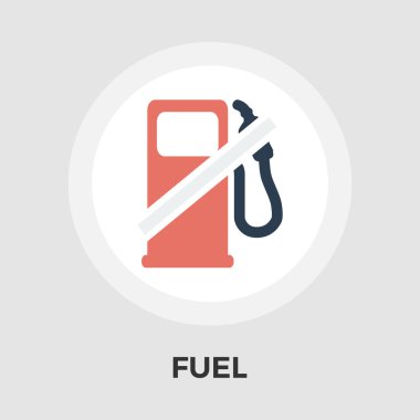 Yakıt vektör düz simgesi