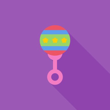 Çıngırak düz simgesi