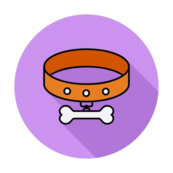 Collar Vector Icono plano — Archivo Imágenes Vectoriales