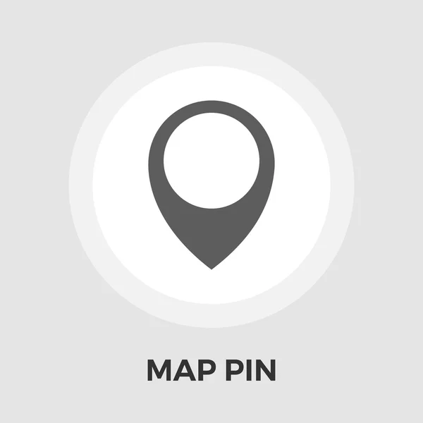 Map Pin Flat Icon — Stock Vector