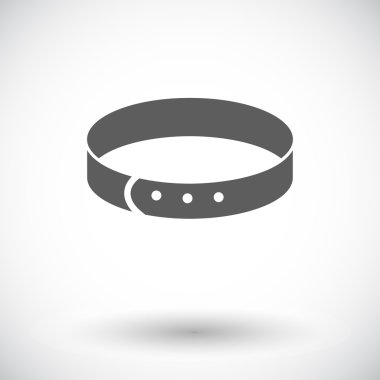 Yaka vektör düz simgesi