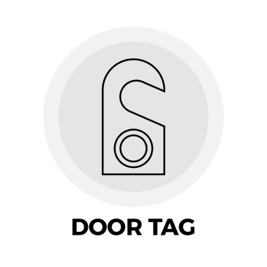 Kapı etiket satırı simgesi