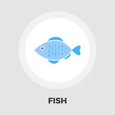 Balık vektör düz simgesi