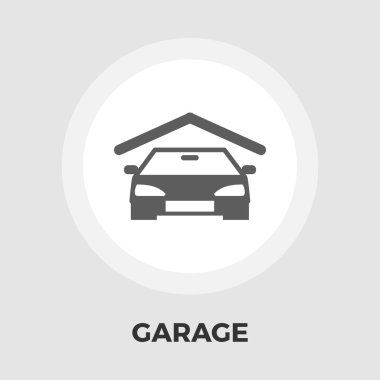 Garaj düz simgesi