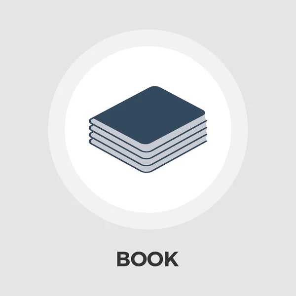 Libro Icono plano — Vector de stock