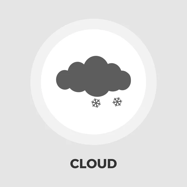 Sneeuw platte pictogram — Stockvector