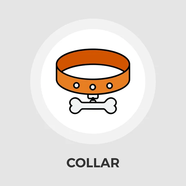 Collar Vector Ícone plano — Vetor de Stock