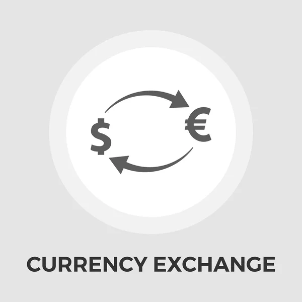 Currency exchange vector flat icon — Stock Vector