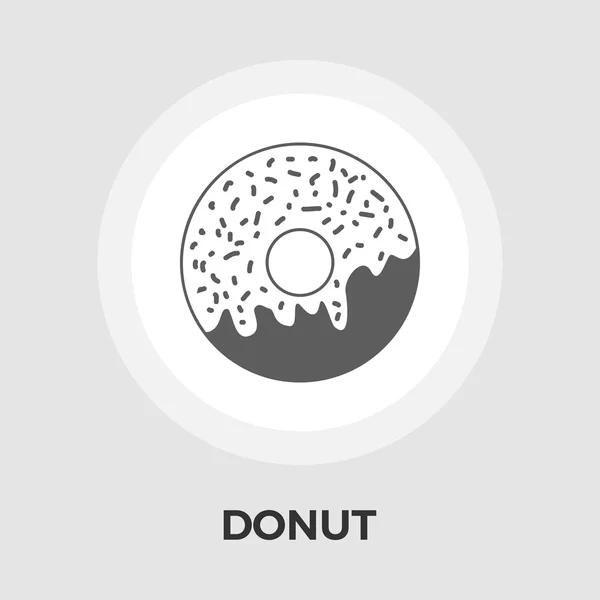 Donut vector icono plano — Vector de stock