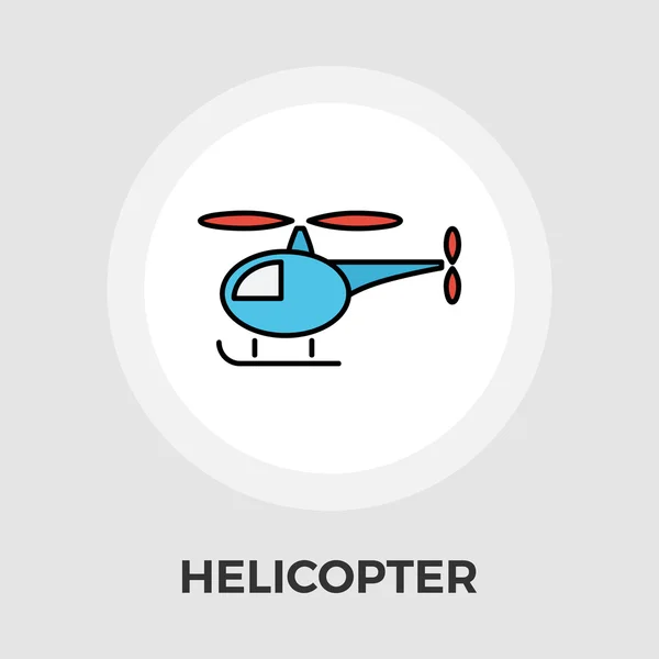 Icône plate de vecteur d'hélicoptère — Image vectorielle