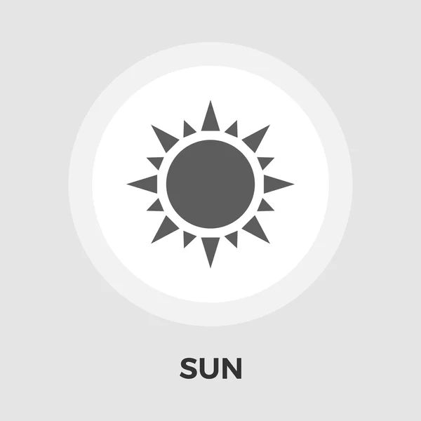 Sun Flat Icon — Stock Vector