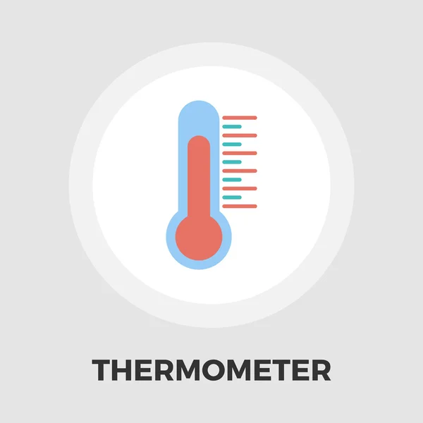 Termometer flat ikonen — Stock vektor