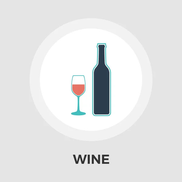 Wine vector flat icon — Stock Vector